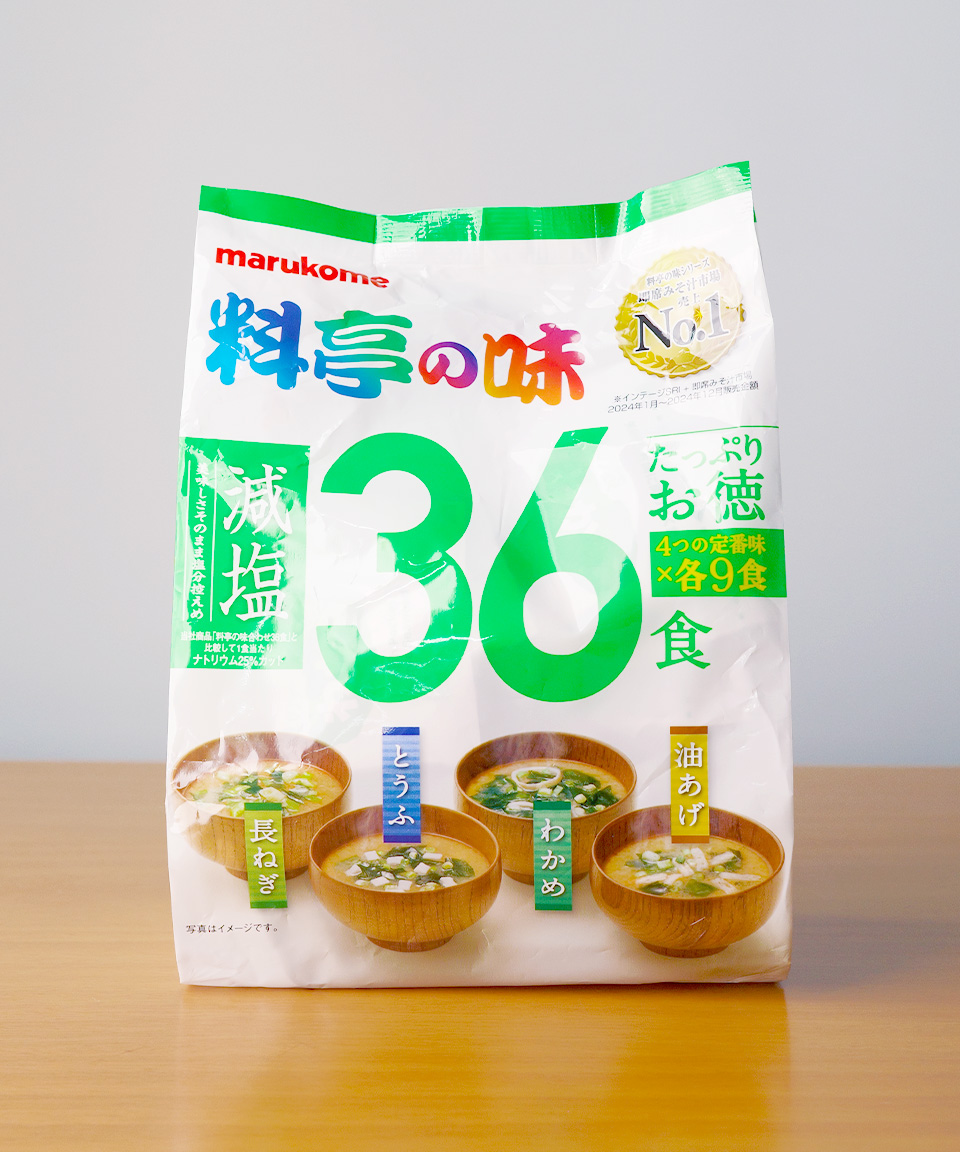 마루코메 미소시루 저염 대용량 36식, 549g, 1개