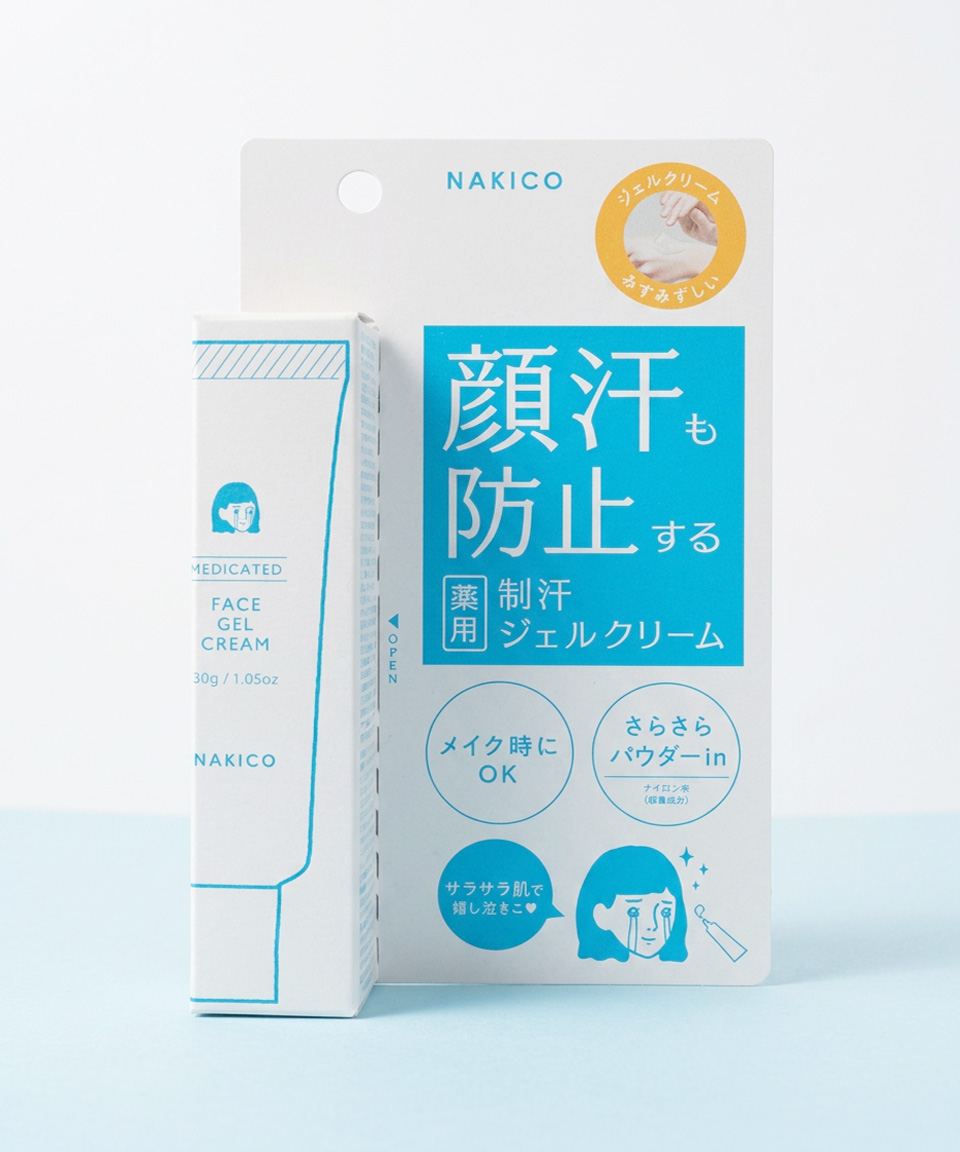 나키코 NAKICO 땀 방지 젤 크림 30g, 1개