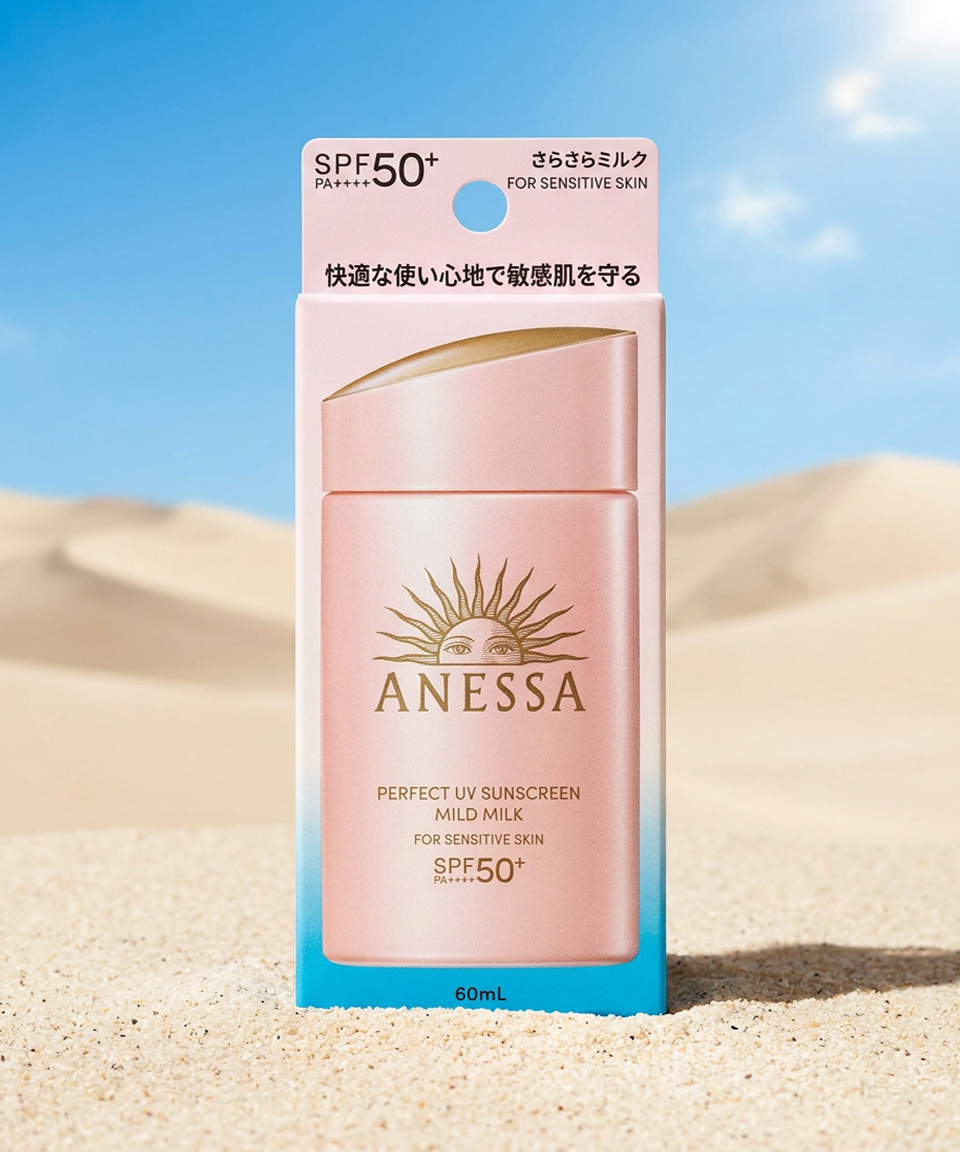 아넷사 퍼펙트 UV 밀크 아네사 일본 선크림 마일드 60ml, 1개