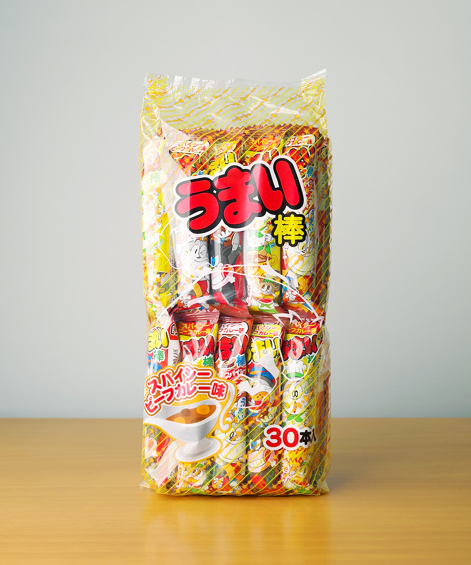 야오킨 우마이봉 일본 우마이보 다가시 스파이시 비프 카레맛, 30개입, 1개