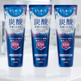 카오 퓨오라 탄산 치약 일본 95g, 3개