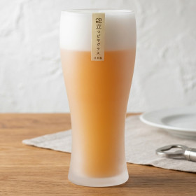 도요사사키 아와다치 맥주잔 일본 불투명 거품 유리잔 360ml, 1개, 텀블러