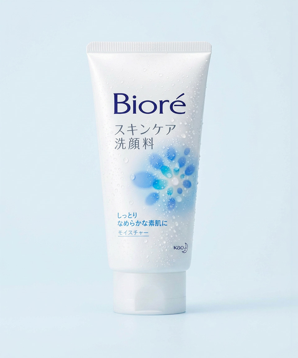 비오레 클렌징폼 일본 세안제 모이스처, 130g, 1개