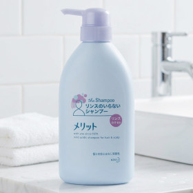 카오 메리트 린스가 필요없는 샴푸 480ml 일본 샴푸