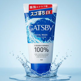 갸스비 페이셜 워시 클렌징폼 개츠비 남성 세안제 퍼펙트 스크럽, 130g, 1개