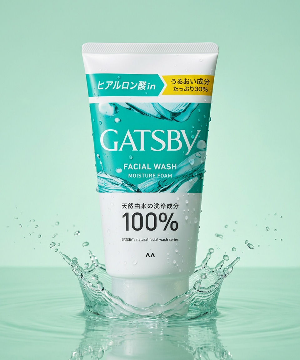 갸스비 페이셜 워시 클렌징폼 개츠비 남성 세안제 모이스처 폼, 130g, 1개
