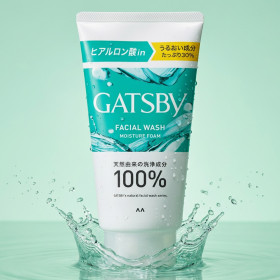 갸스비 페이셜 워시 클렌징폼 개츠비 남성 세안제 모이스처 폼, 130g, 1개