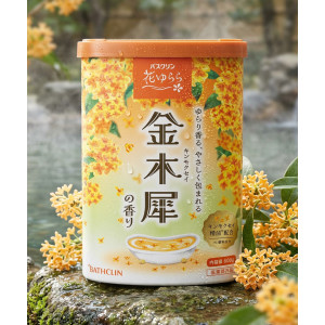 바스크린 하나유라라 입욕제 금목서향 600g 일본 분말 입욕제