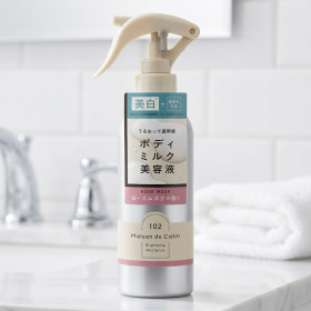 나리스 업 메종 드 캄 브라이트닝 바디 밀크 미스트 세럼 로즈 머스크향 200ml