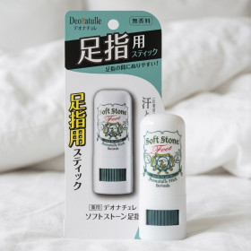 데오나츄레 일본 데오드란트 무향료 소프트 스톤 발가락용 스틱, 7g, 1개