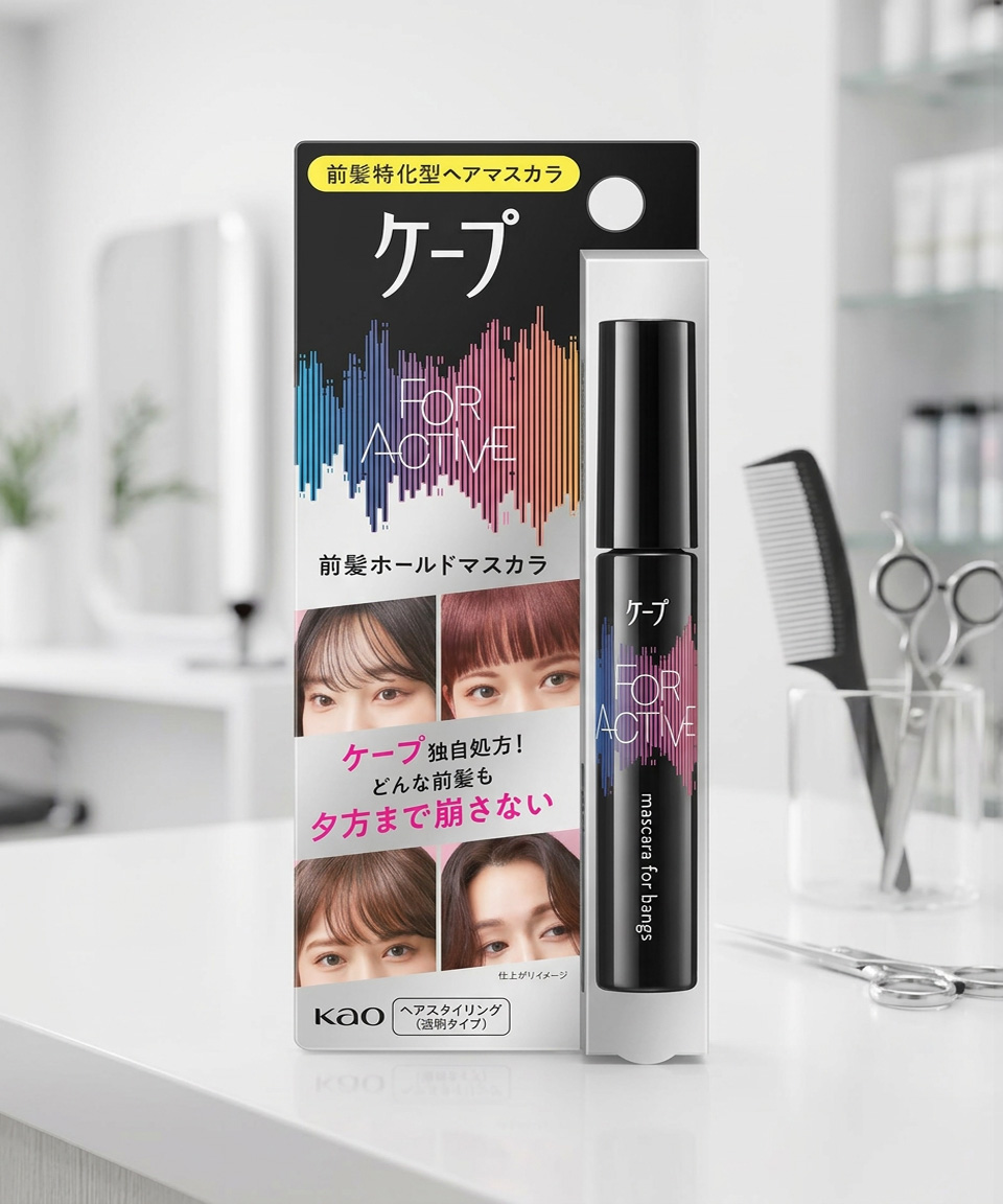 케프 포액티브 앞머리 홀드 마스카라 9g 잔머리 고정 일본 헤어 픽서