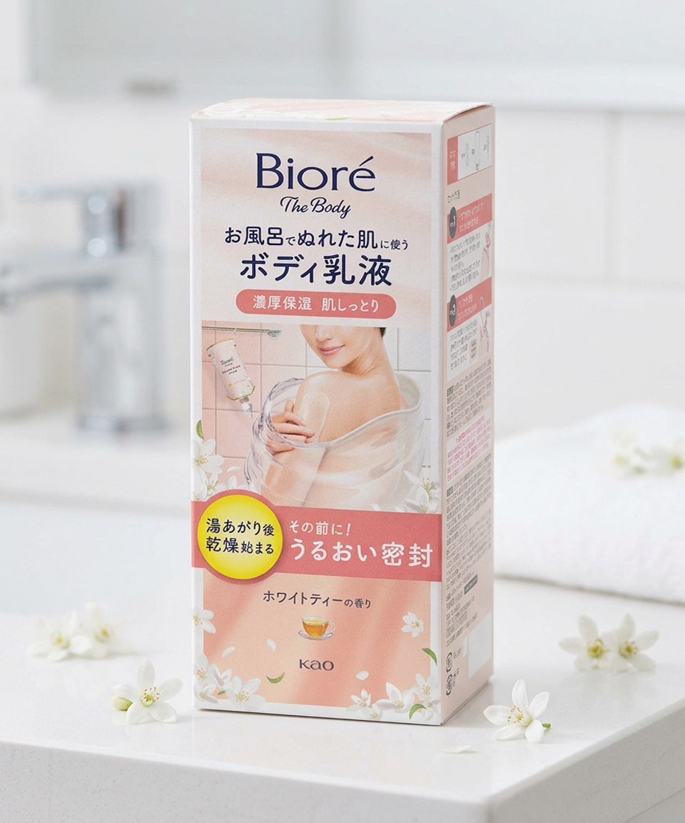 비오레 U 더 바디로션 화이트티향 본품, 285ml, 1개