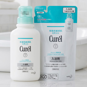 큐렐 입욕제 모이스처 배쓰밀크 본품 리필 세트 780ml, 1개