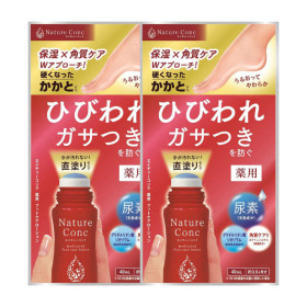 네이처콘크 풋로션 일본 발뒤꿈치 발보습 스틱 각질제거 40ml, 2개