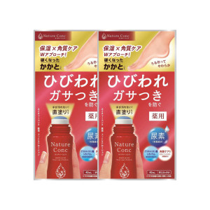 네이처콘크 풋로션 일본 발뒤꿈치 발보습 스틱 각질제거 40ml, 2개