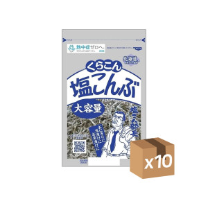 쿠라콘 시오콘부 대용량 염장 다시마 일본 안주 130g, 10개