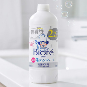 비오레 거품 핸드소프 핸드워시 무향 리필, 430ml, 1개