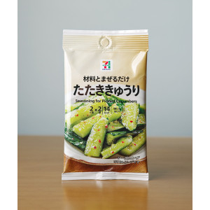 일본 세븐일레븐 타타키큐리 오이 탕탕이 무침 소스 2봉입 10.8g, 1개