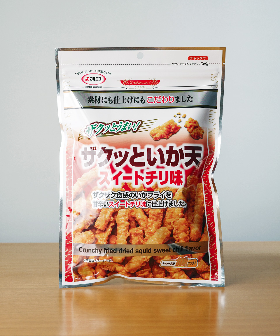 마루에스 이카텐 스위트 칠리맛 105g 오징어 튀김 일본 안주