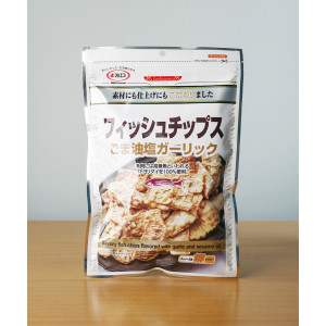 Sale 마루에스 피쉬 칩 참기름 소금 갈릭맛 80g 일본 안주