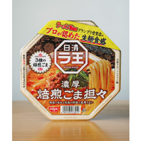 일본 컵라면 닛신 라오 라왕 볶은 참깨 탄탄멘, 128g, 1개