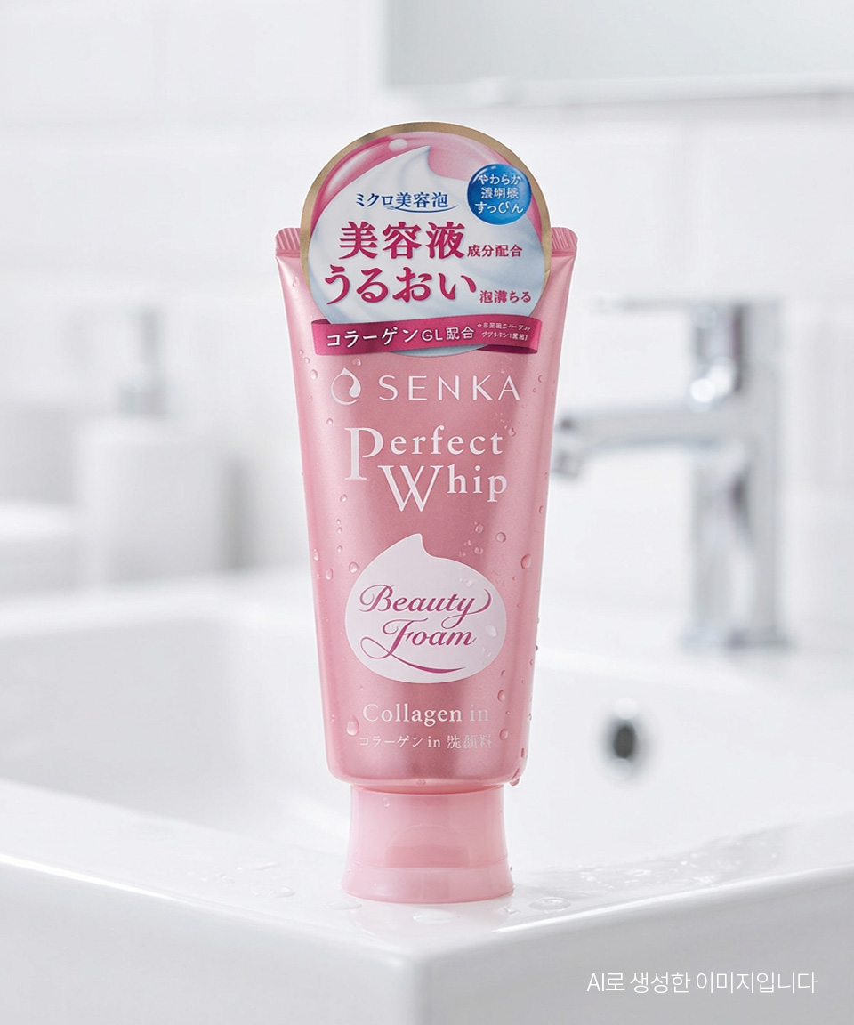 센카 퍼펙트 휩 클렌징폼 일본 세안제 콜라겐 in, 120g, 1개