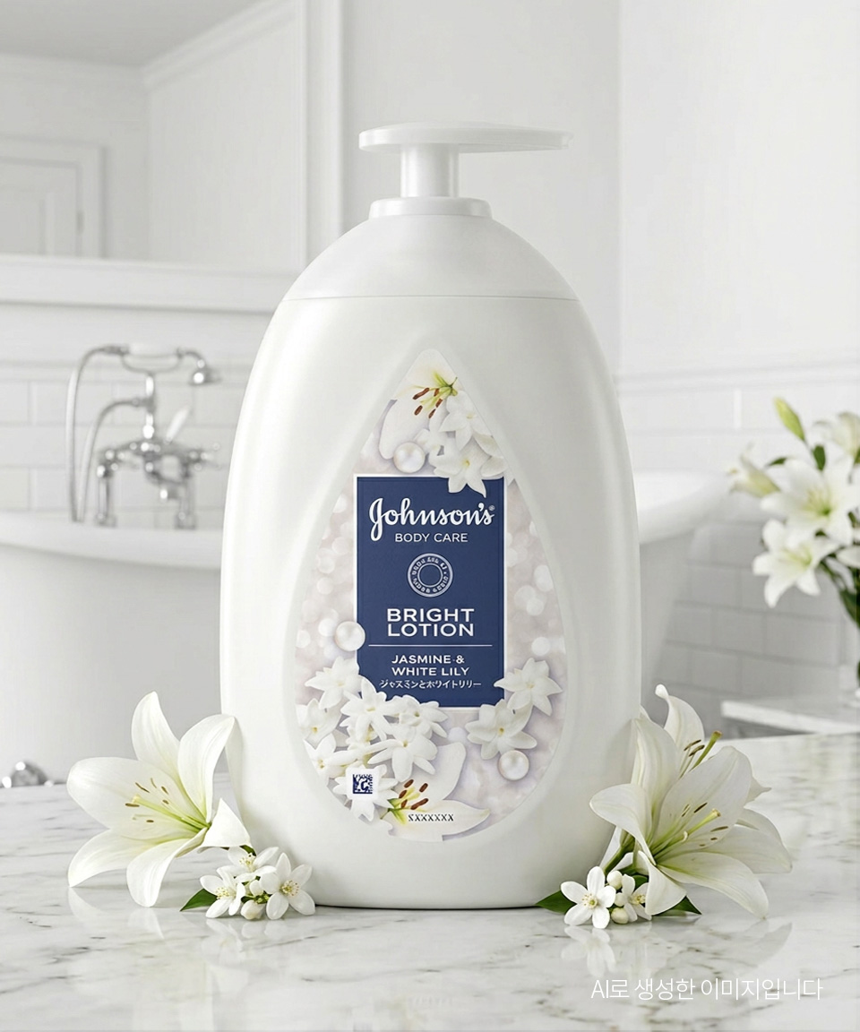존슨즈 바디로션 아로마밀크 자스민 화이트 릴리, 500ml, 1개