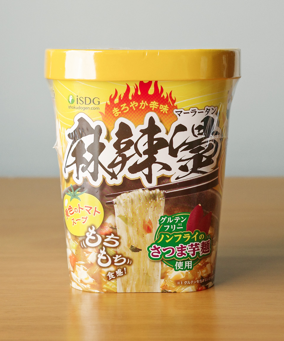 일본 컵라면 iSDG 중화방 마라탕 노란 토마토맛 87g