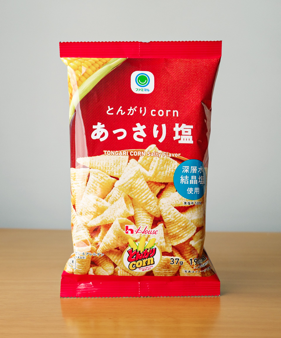 패밀리마트 톤가리 콘 연한 소금맛 37g 일본 편의점 간식
