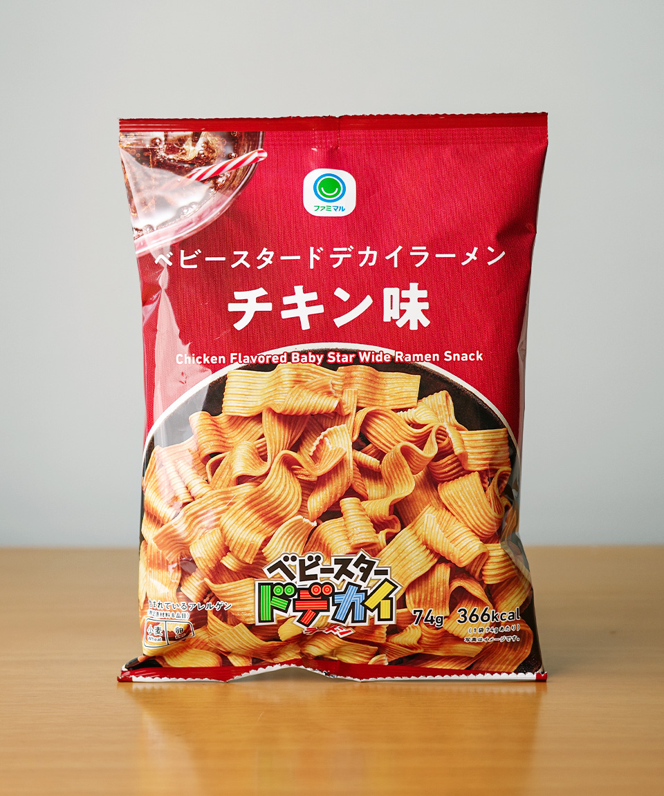 패밀리마트 베이비스타 도데카이 라멘 치킨맛 74g 일본 편의점 간식