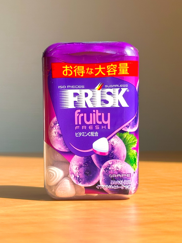 크라시에 프리스크 프루티 프레쉬 그레이프 대용량 150개입 / 입냄새 제거