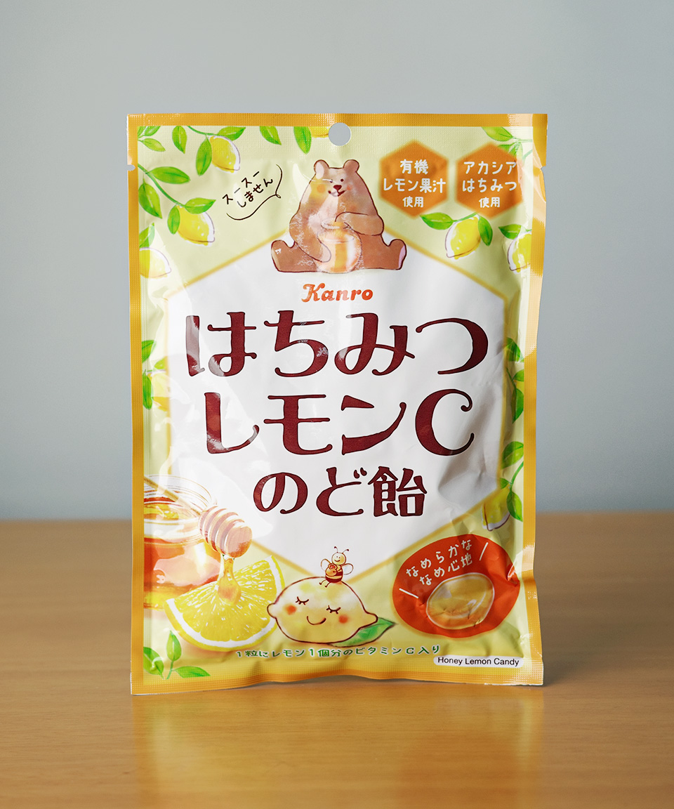 칸로 꿀 레몬C 목캔디 75g 일본 사탕