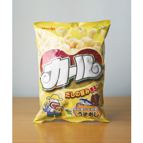 메이지 카루 다시맛 64g 우스아지 콘 스낵 일본 간식