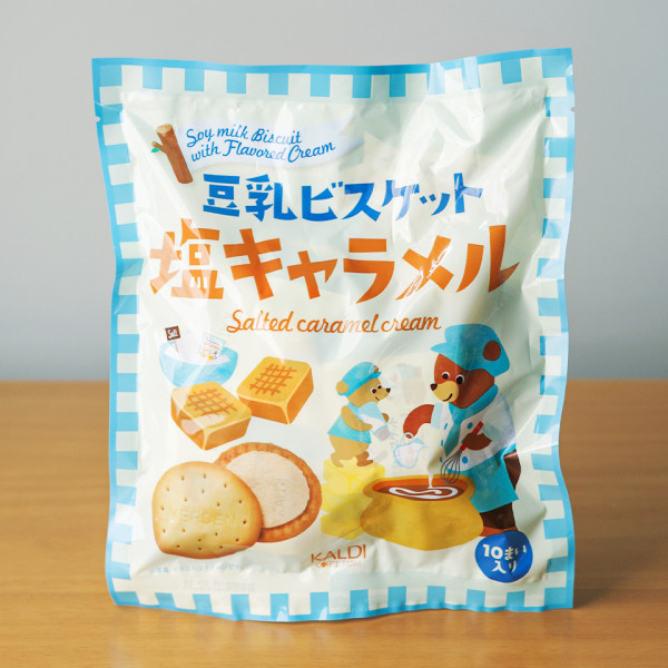 칼디 두유 비스킷 소금 카라멜, 140g, 1개