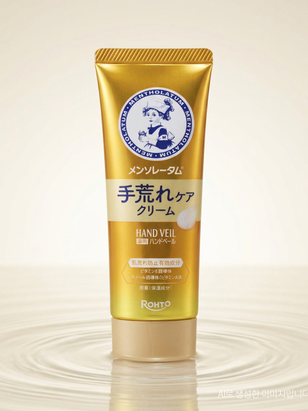 로토 맨소래담 핸드베일 고보습 핸드크림 거칠어짐 케어 노랑, 70g, 1개