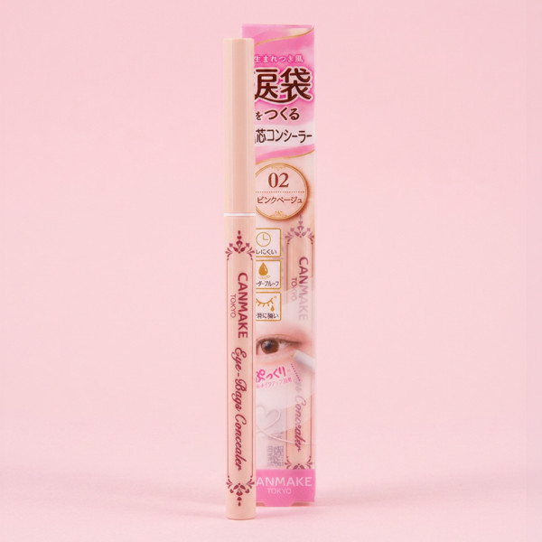 캔메이크 아이백 컨실러 애교살 스틱 02 핑크 베이지, 0.27g