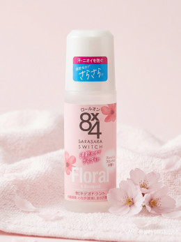 카오 8x4 에이트포 롤온 일본 데오드란트 프레쉬 플로럴, 45ml, 1개