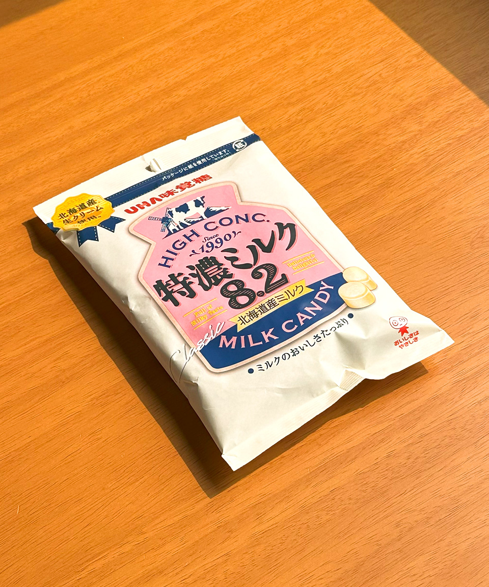 UHA 미각당 특농 밀크 캔디 8.2 일본 사탕 오리지널, 88g, 1개