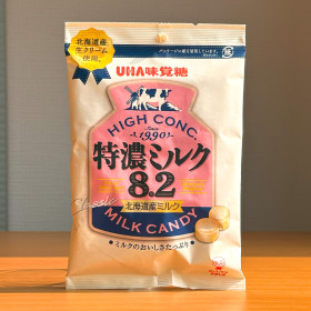 UHA 미각당 특농 밀크 캔디 8.2 일본 사탕 오리지널, 88g, 1개