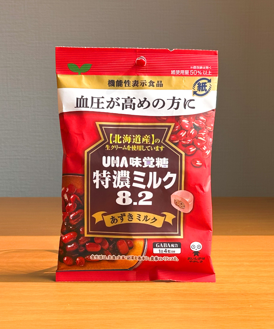 UHA 미각당 특농 밀크 캔디 8.2 일본 사탕 단팥밀크, 93g, 1개