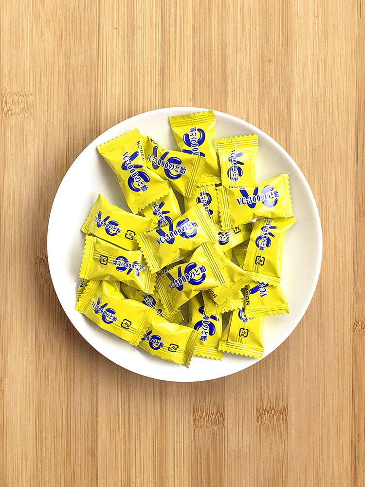 일본 사탕 노벨 VC-3000 목캔디 레몬, 90g, 1개