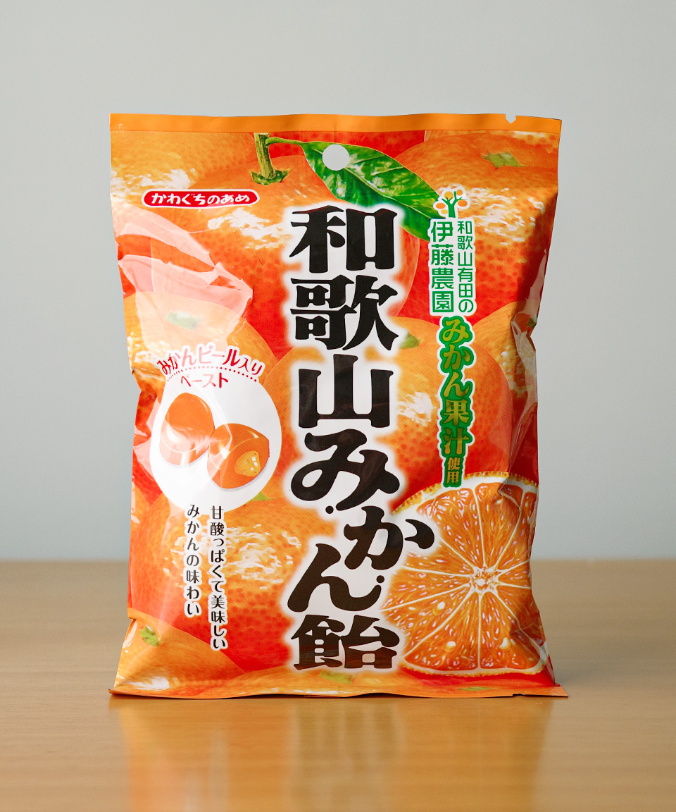 카와구치 와카야마 귤 사탕 100g 미캉 캔디 일본
