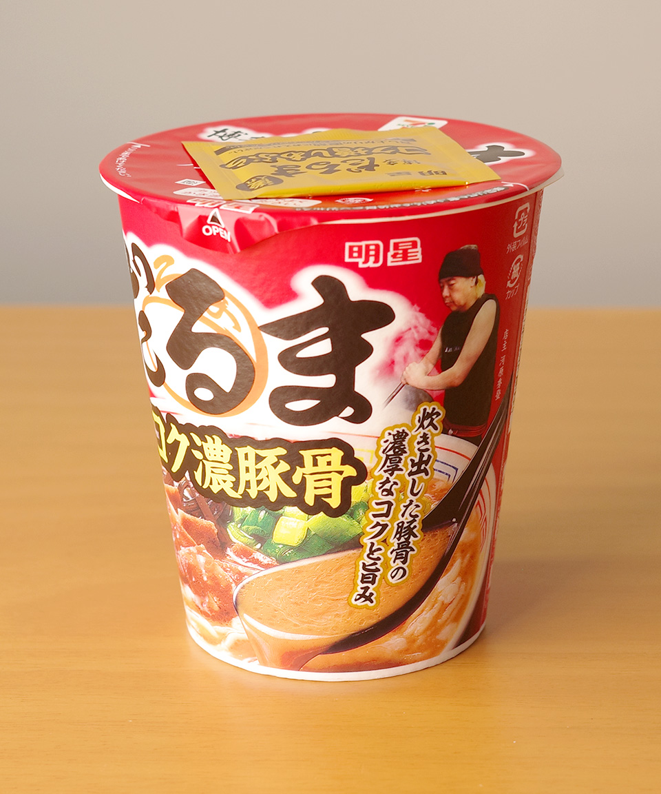 일본 컵라면 세븐일레븐 다루마 하카타 돈코츠, 97g, 1개