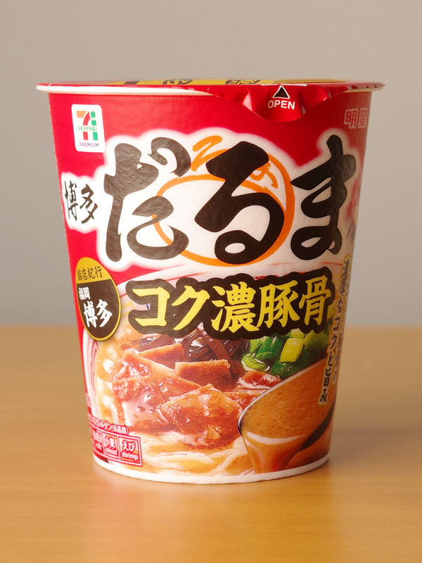 일본 컵라면 세븐일레븐 다루마 하카타 돈코츠, 97g, 1개