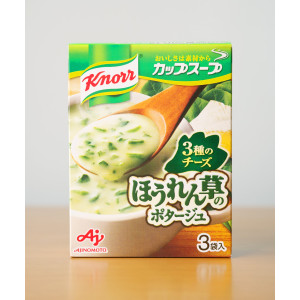 아지노모토 크노르 컵스프 포타쥬 일본 스프 시금치 치즈, 40.2g, 1개