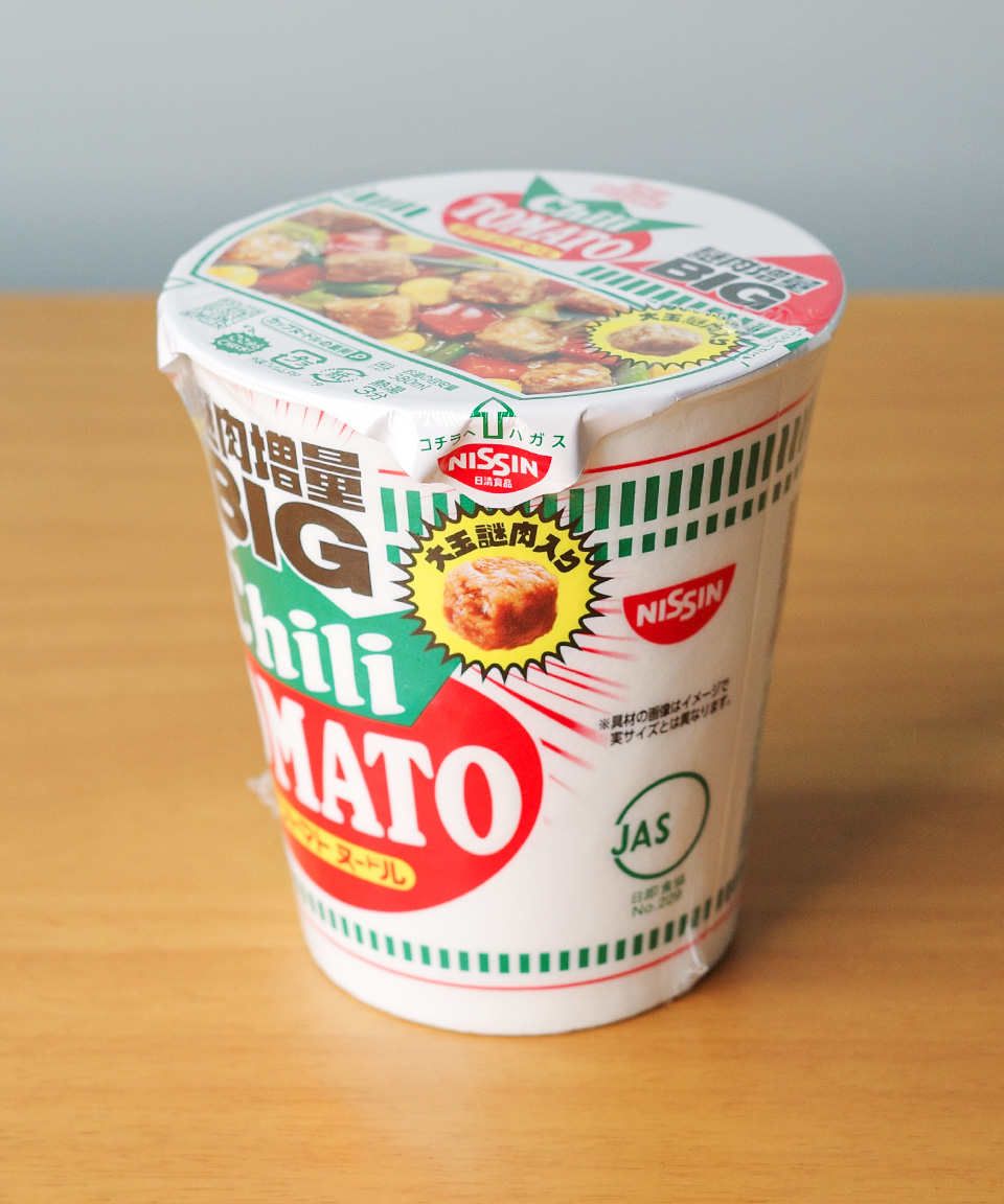 닛신 컵누들 BIG 일본 컵라면 칠리토마토, 109g, 1개
