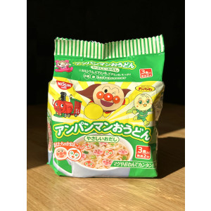 [ 닛신 ] 머그컵 우동 호빵맨 순한 다시맛 3개입 / 앙팡만 우동 야사시이 오다시 / 일본 봉지라면