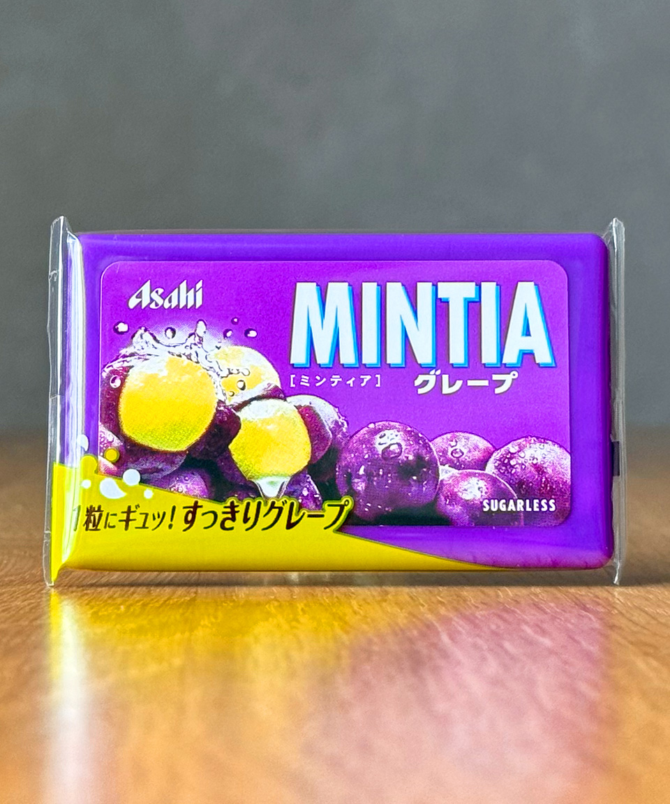 아사히 민티아 캔디 포도맛 50정 일본 사탕