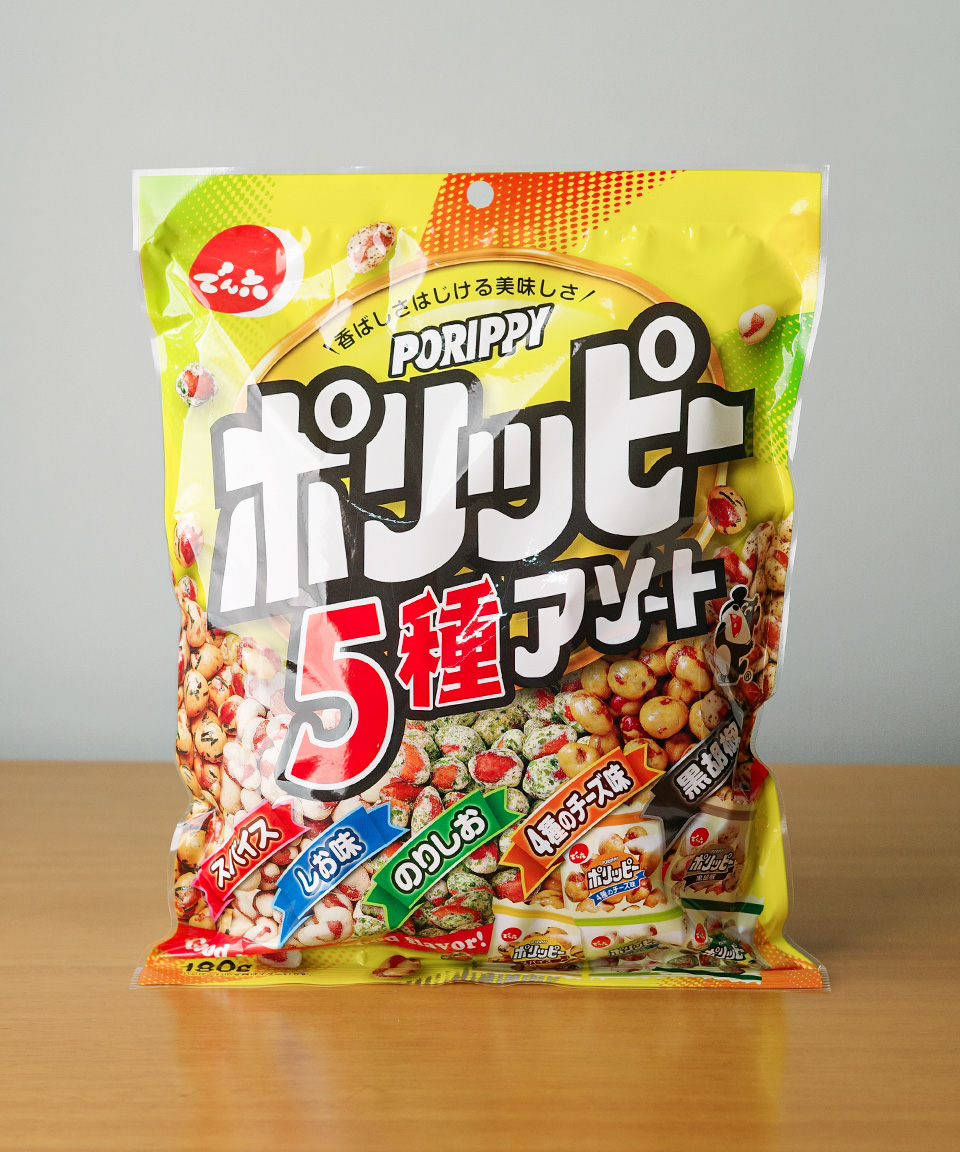 덴로쿠 포릿피 5종 모음 180g 안주 과자 일본 간식