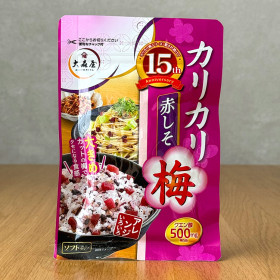 [ 오오모리야 ] 카리카리 아카시소 우메 소프트타입 후리카케 40g / 아삭아삭한 매실과 빨간차조기 후리가케 / 일본후리카케